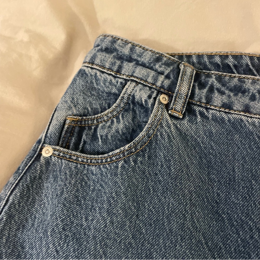 ROLLA'S Wide Leg High Rise Blue Jeans - Picture 4 of 8